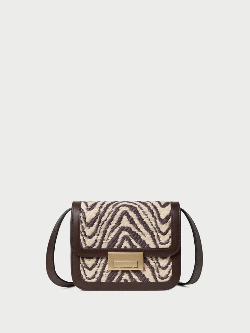 *NO OFFER* Loeffler Randall Zebra Straw Crossbody
